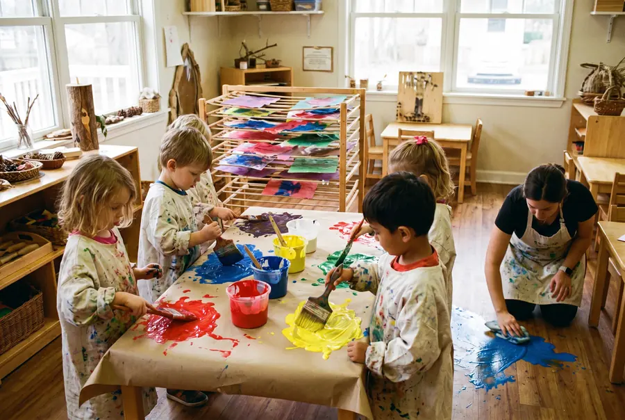 The pre-k room at Bright Start